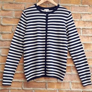 GAP Wool Blend Breton Cardigan